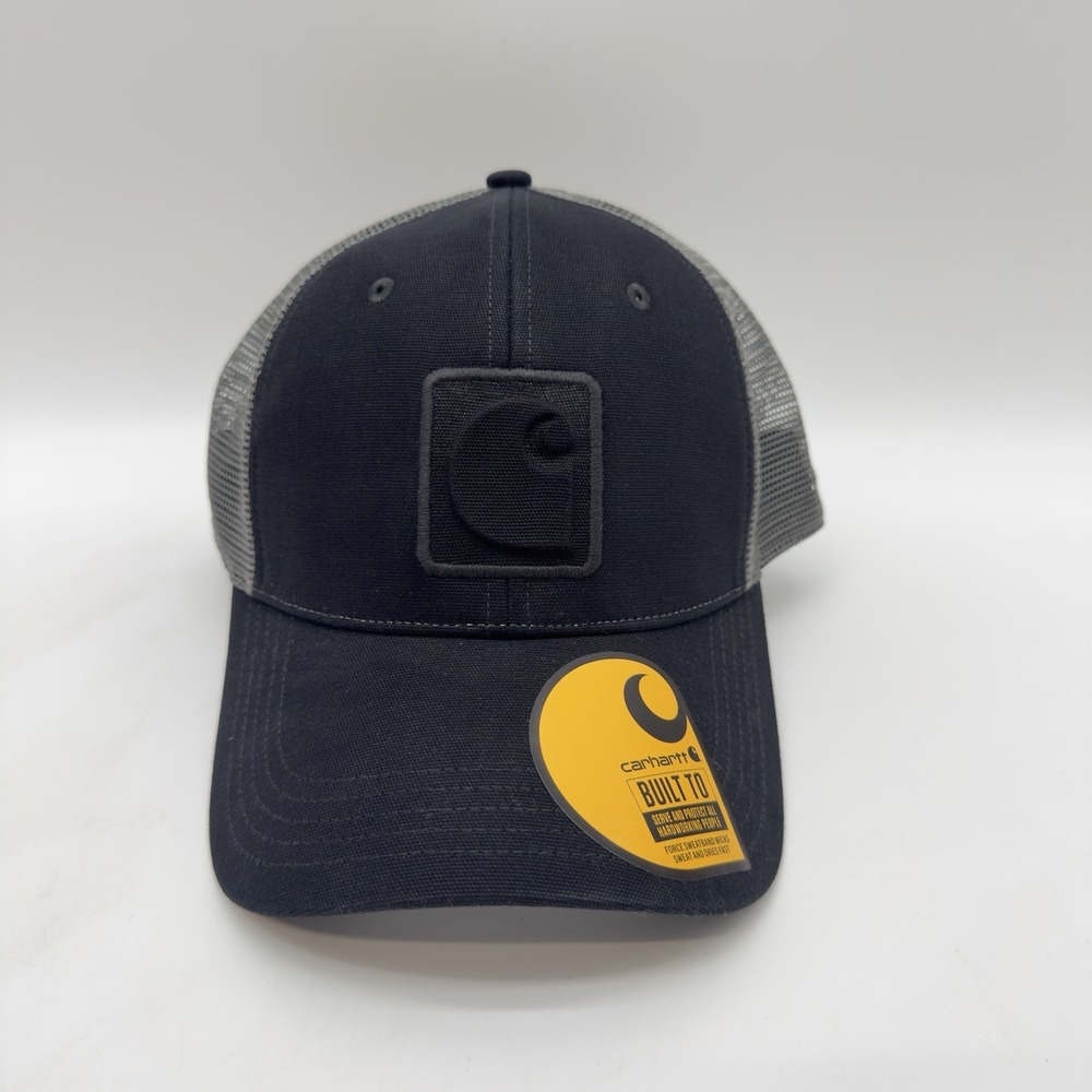Carhartt Hat C Graphic Snapback Black Mens Cap Force Outdoor Canvas Mesh NWT